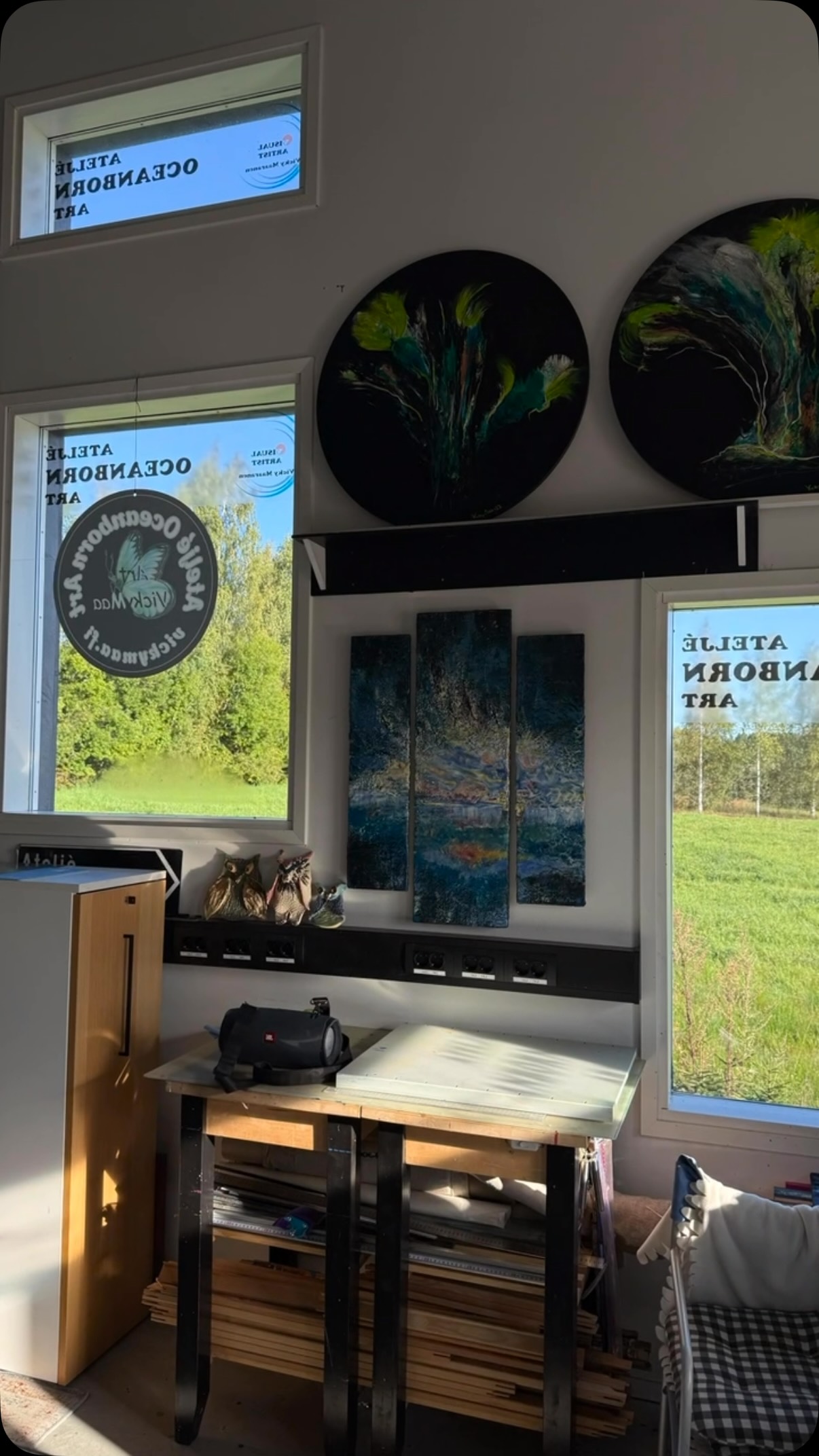 Ateljee Oceanborn Art on mukana Konstrundan-tapahtumassa. Olen tavattavissa la-su 5.-6.9. klo 11-17. Lämpimästi tervetuloa! Taipaleentie…